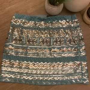 Adorable summer mini Venus sequin skirt